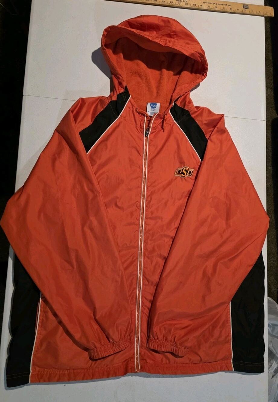 Oklahoma State Cowboys NCAA Men’s XL Orange Fleece Lined Hooded Jacket OSU